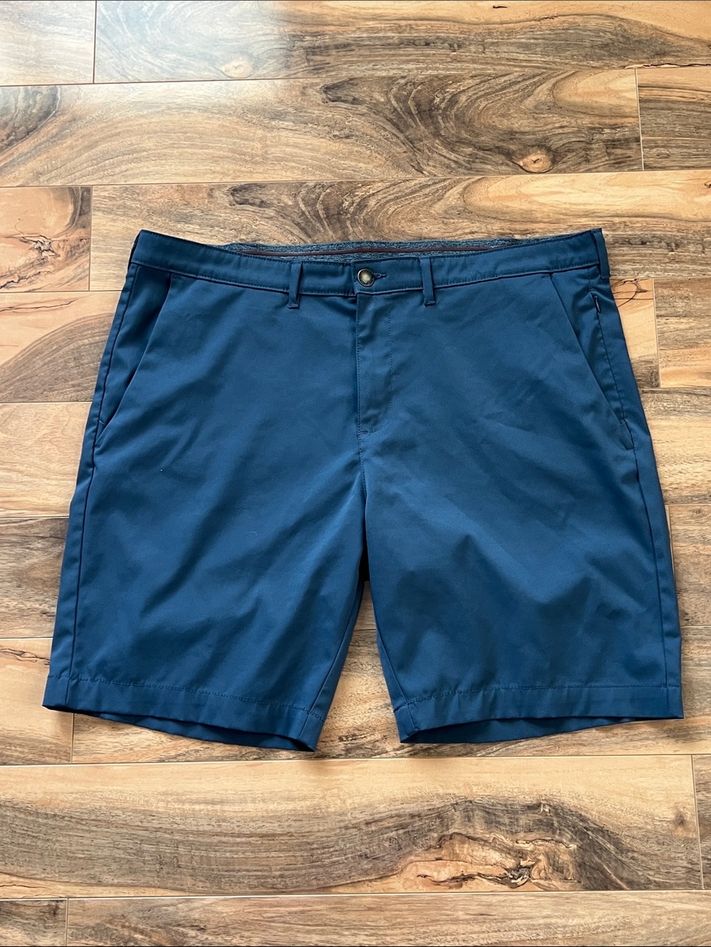JACHS New York Men’s 38 Blue Performance Golf Shorts Stretch Travel Athletic